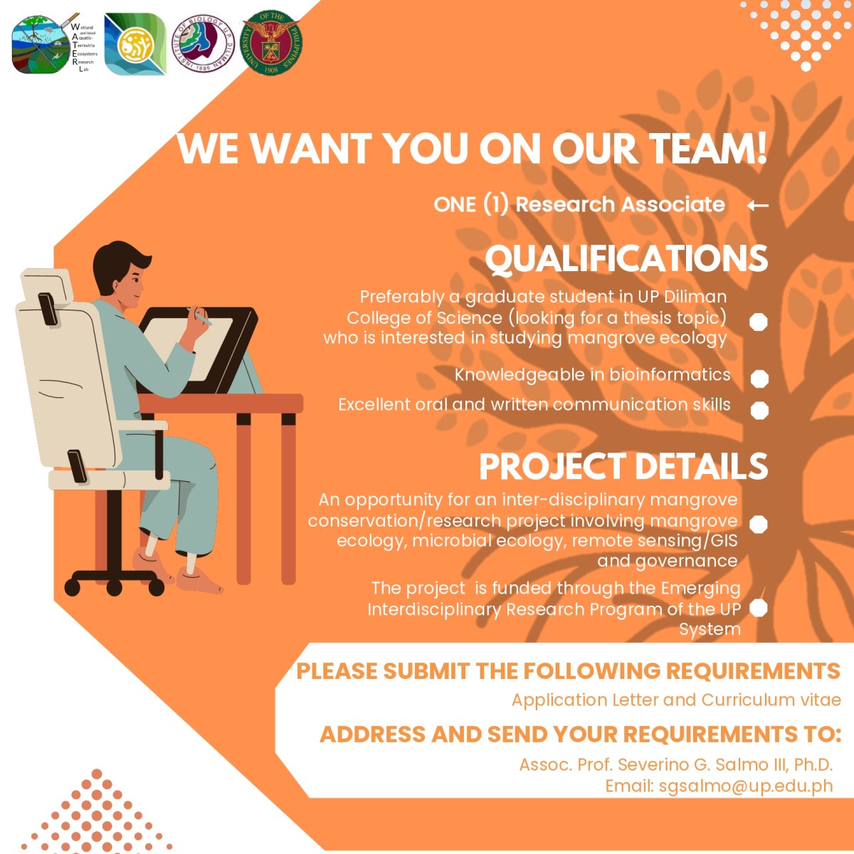 We’re Hiring: One (1) Research Associate for Mangrove&nbsp;Research