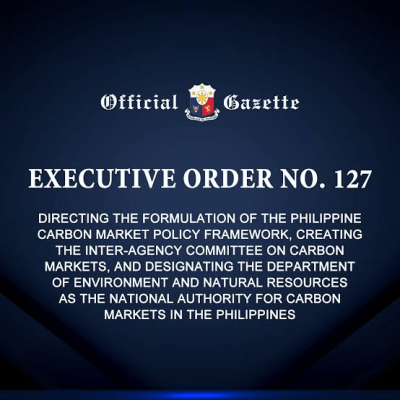 Marcos Orders Creation of National Carbon Market Framework via Executive Order&nbsp;127