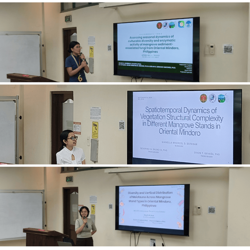 BS Biology Advisees Thesis Proposal&nbsp;Defense